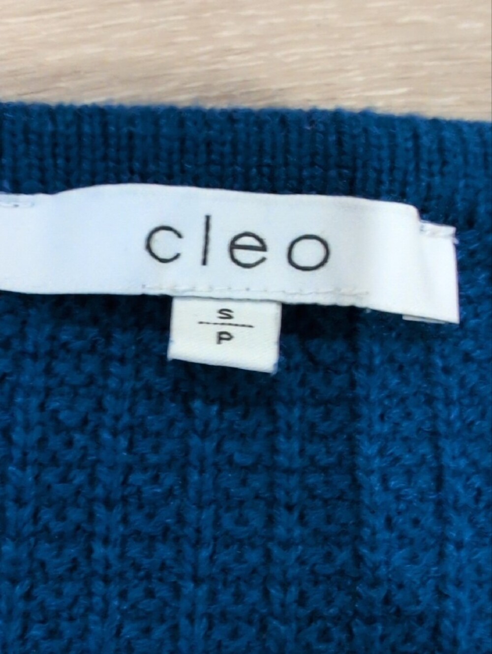 cleo Sweet Royal Blue Button-Up Cardigan with Gold Buttons - Picture 4 of 4